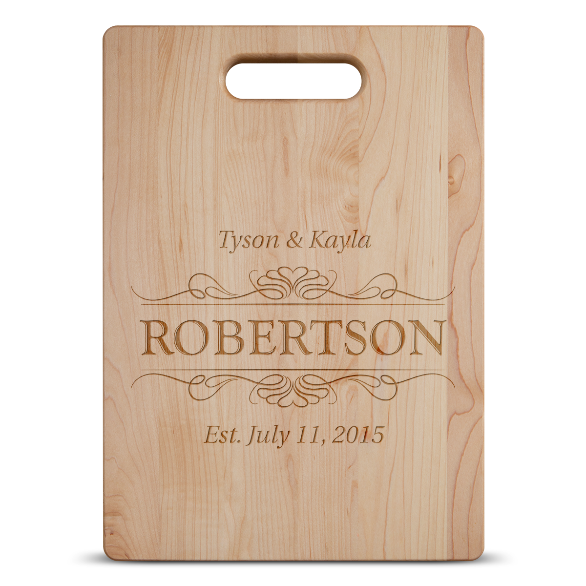 personalized cutting board for anniversary style 3