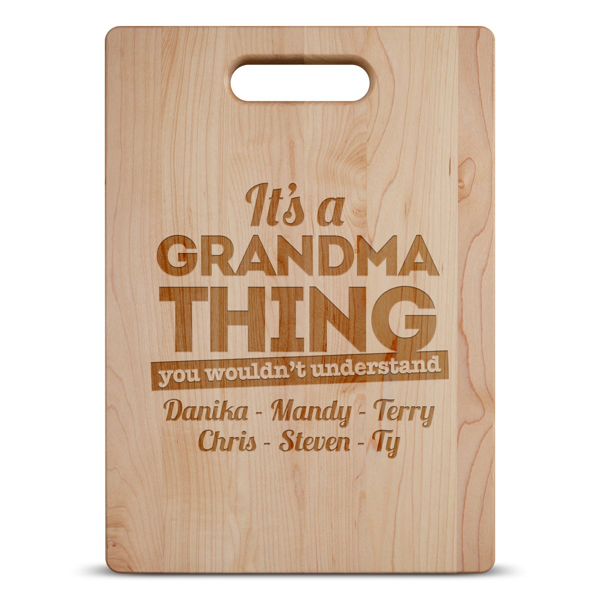 personalized cutting board for grandma/grandmother/nana style 3