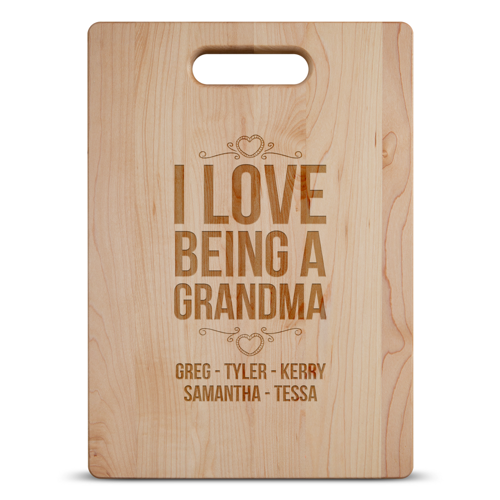 personalized cutting board for grandma/grandmother/nana style 4