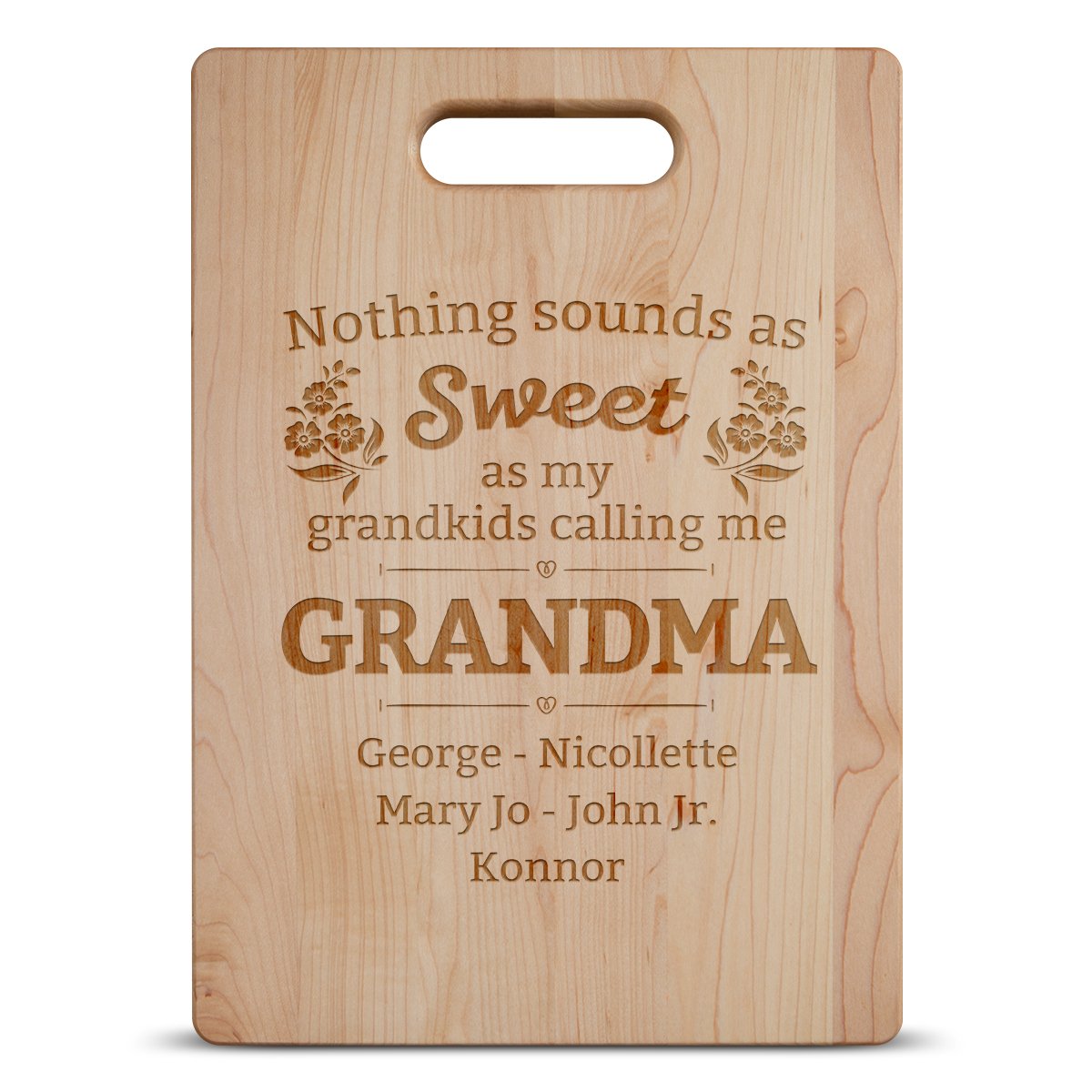 personalized cutting board for grandma/grandmother/nana style 8