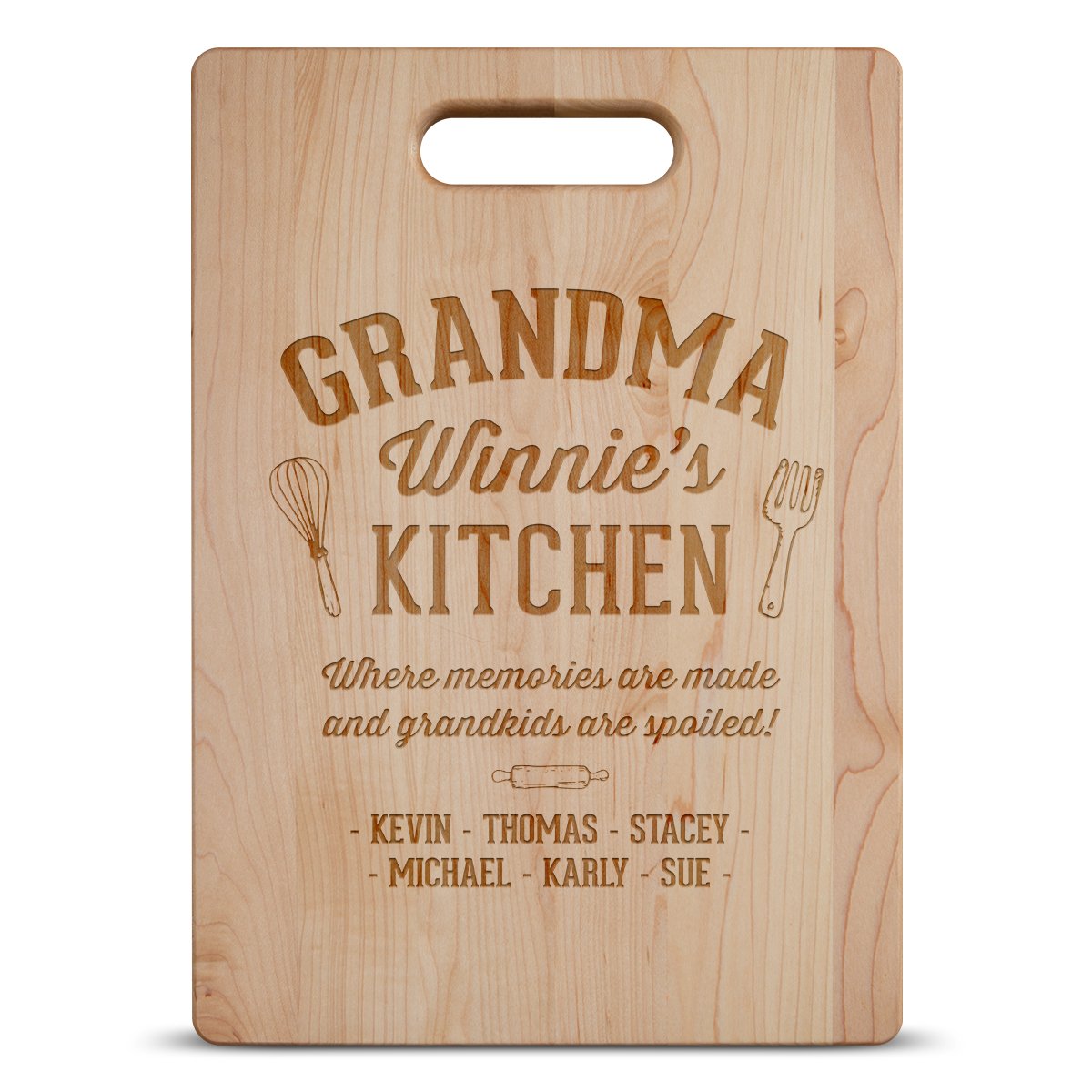 personalized cutting board for grandma/grandmother/nana style 7