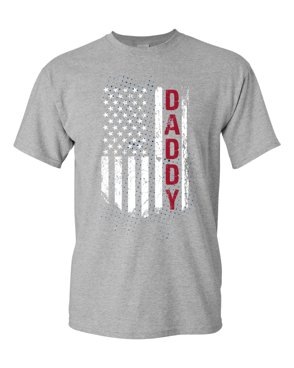 Father's Day Gift For Patriotic Dad - American Daddy Adult Unisex T-Shirt