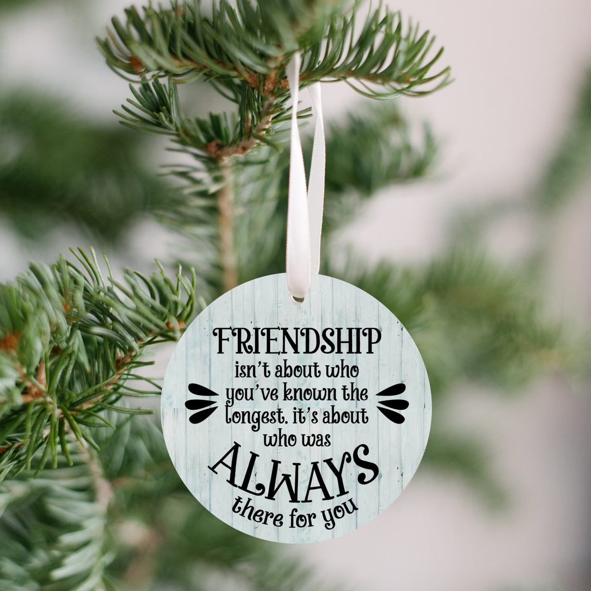 Ornament Gift For Friend - Friendship Isn't About Who You've Known The Longest Plastic Ornament