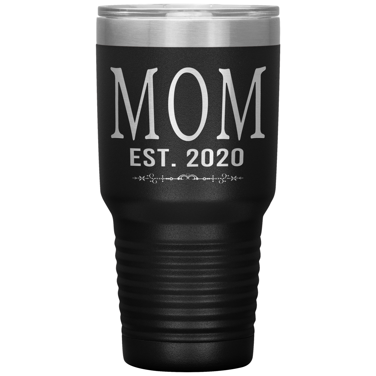 New Mom Gift - Mom Est 2020 Stainless Steel Laser Etched Tumbler 30oz