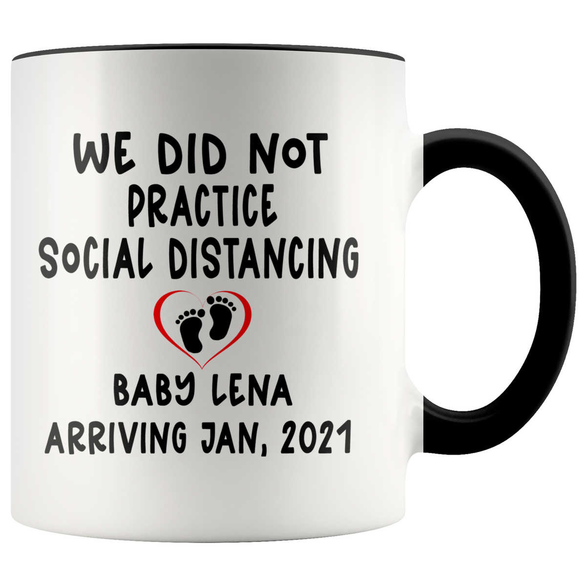 Funny Baby Announcement Pregnancy Announcement Mug Gift - We Did Not Practice Social Distancing, Baby Reveal Pregnancy Reveal Gift Ideas